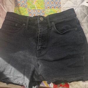 Madewell high waisted Black Denim Women's Shorts